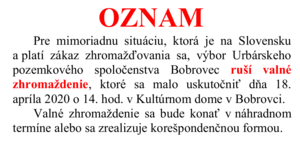 Odloženie valného zhromaždenia